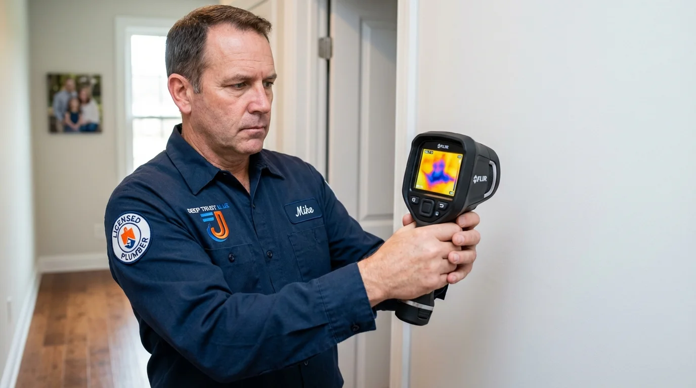 Thermal imaging leak detection by Johns Plumbing LLC in Hilton Head Island
